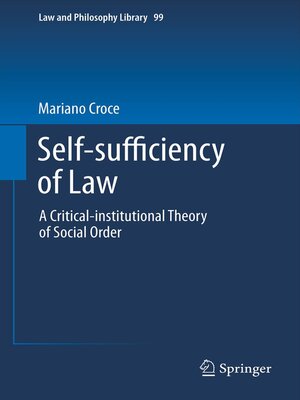 cover image of Self-sufficiency of Law